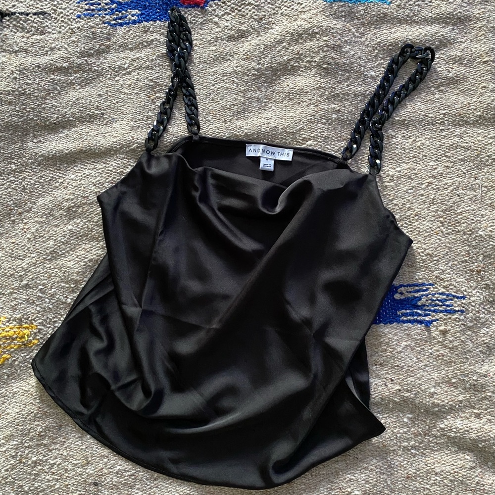 And Now This Satin Chain Link Cami
